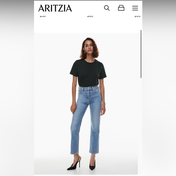 Denim forum the Arlo high-rise straight from Aritzia - Picture 2 of 10